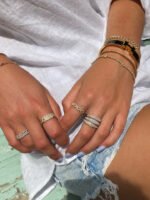 Natural Diamond Chain Link Ring - Image 3