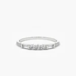 14K Gold Three Diamond Equilibrium Ring - Image 4