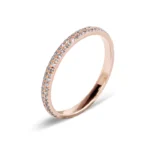 Double Row Micro Pave Eternity Band