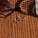 14K Solid Gold Emerald Cluster Band Ring - Image 4