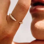 14k Natural Diamond Claw Ring - Image 4