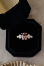 14k Solid Gold 1.74 ct Long Cushion Deep Pink Garnet Ring - Image 2