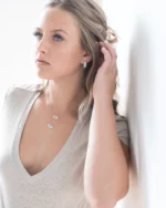 Ava Baguette Natural Diamond Hoops - Image 5