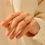 18K Solid Gold Pear Emerald Ring - Image 5