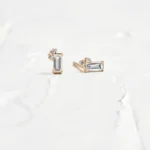 Baguette Natural Diamond Array Studs