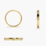 14K Gold  Unique Diamond Full Eternity Ring - Image 3