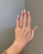 3 Carat Bezel Setting Emerald Cut Moissanite Engagement Ring | Engagement Ring - Image 2