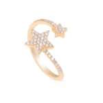 Diamond Shooting Star Wrap Ring - Image 2