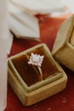 14k Solid Gold  Moissanite Diamond Round Ring - Image 2