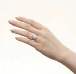 3.03 CT Emerald Cut Diamond Moissanite Wedding Ring 18karat Gold - Image 6