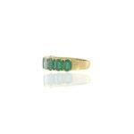 18K Solid Gold Emerald And Diamond Ring - Image 3