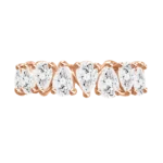 Natuarl Diamond Pear Shaped Eternity Band