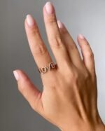 Love Diamond Ring | Love Letter Diamond Ring | Diamond Ring | Valentines Day - Image 2