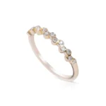 14k Gold Natural Diamond Stacking Ring