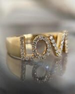 Love Diamond Ring | Love Letter Diamond Ring | Diamond Ring | Valentines Day - Image 4
