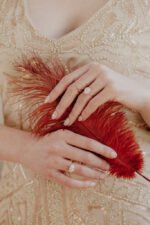 14k Solid Gold Moissanite Diamond Round Brilliant Ring - Image 5