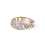 Natural Diamond Chain Link Ring - Image 5