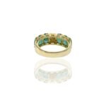 18K Solid Gold Emerald And Diamond Ring - Image 9