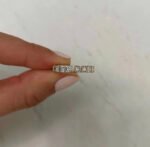 14K Solid Gold Asscher Cut Moissanite Eternity Band - Image 2