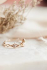 Migraine Kite Shape Natural Diamond Cluster Band - Image 3