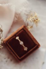 Migraine Kite Shape Natural Diamond Cluster Band