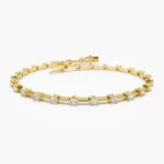 18k Prong Setting Diamond Tennis Bracelet 1.75 ctw - Image 5