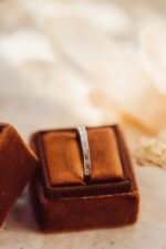 Baguette and Round Natural Diamond Milgrain Channel Set Band - Image 5