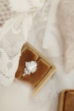 18K Solid Gold Lab-Grown Diamond Pear Ring - Image 5