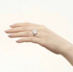 3.03 CT Emerald Cut Diamond Moissanite Wedding Ring 18karat Gold - Image 7