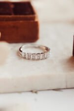 Alternating Baguette and Double Round Diamond Band - Image 6