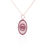 14K Solid Gold Festival Classy Ruby Pendant - Image 3