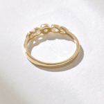 14k Bezel Natural Diamond Solo Promise Ring | Solid Gold Small Engagement Ring for Women - Image 7