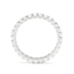 18k White Gold 1.38 Carat Natural Diamond Brilliant-Cut Eternity Full Band Ring - Image 3