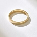 14k Gold Simple Natural Diamond Wedding Band: Minimalist Comfort Fit Ring - Image 7