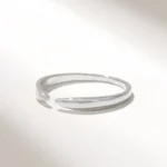 Minimalist Open Claw Ring | 14k Solid Gold Stackable Ring Enhancer - Image 6