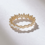 Princess Moissanite Diamond Eternity | 14k Solid Gold Delicate Marriage Ring | 1.25CT Ring - Image 7