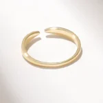 Minimalist Open Claw Ring | 14k Solid Gold Stackable Ring Enhancer - Image 7