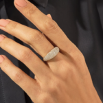 Chunky Pave Dome Ring | Pave Natural Diamond Bold Bubble Ring For Special Days - Image 3