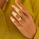 Toi Et Moi 莫桑石鑽石戒指 |欖尖形與公主方形切割訂婚週年紀念戒指