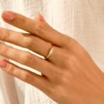 Natural Diamond Baguette Signet Ring | 18K Solid Gold Vintage Pinky Ring For Women - Image 3