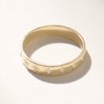 18K Solid Gold Star Eternity Wedding Band: Women's Ring with Star Set Natural Diamonds - Image 7