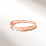Minimalist Open Claw Ring | 14k Solid Gold Stackable Ring Enhancer - Image 5
