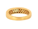 14K Solid Gold 0.43 Carat Diamond and Emerald Ring - Image 3