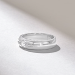 Natural Diamond Classic Marriage Band: Solo Low Dome Ring in 18K Solid Gold - Image 5