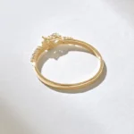 Cluster Natural Diamond Ring | Alternating Round Natural Diamond Ring | 14k Solid Gold Ring - Image 7