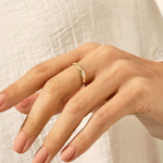 天然鑽石星爆結婚戒指，14k 純金精緻天體戒指，女士適用