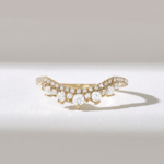 Natural Diamond Tiara Stacking Ring | Marquise and Round Cut Contour Ring For Women - Image 2