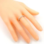 18k White Gold 1.38 Carat Natural Diamond Brilliant-Cut Eternity Full Band Ring - Image 6