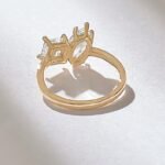 Toi Et Moi Moissanite Diamond Ring | Marquise & Princess Cut Engagement Anniversary Ring - Image 7