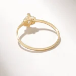 Natural Diamond Marquise Engagement Ring | 18k Gold Tiny Solitaire Ring For Women - Image 7